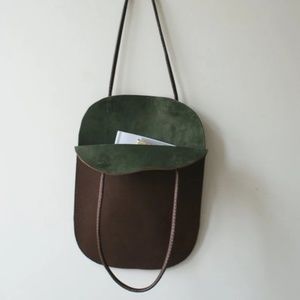 English Leather Euro Flat Bag